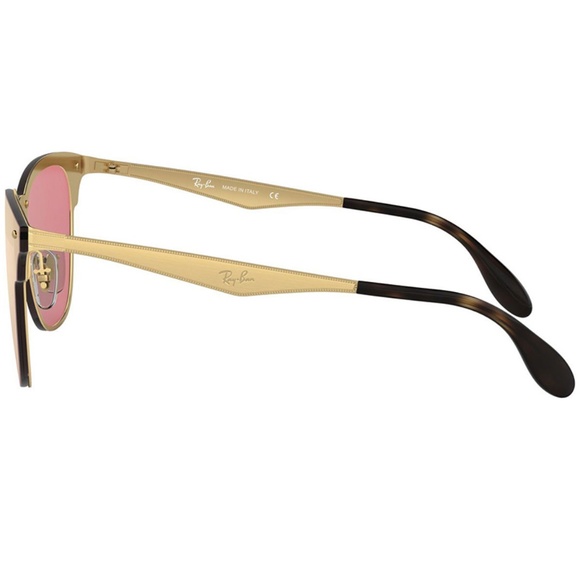 Ray-Ban Sunglasses Gold w/Pink Mirrored Lens - Picture 6 of 7